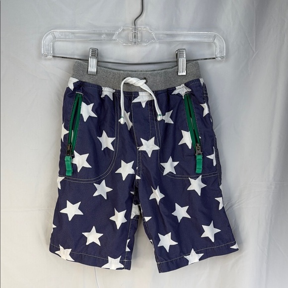 Mini Boden Other - Mini Biden Size 7Y Patriotic Blue and White Star Patterned Swim Shorts